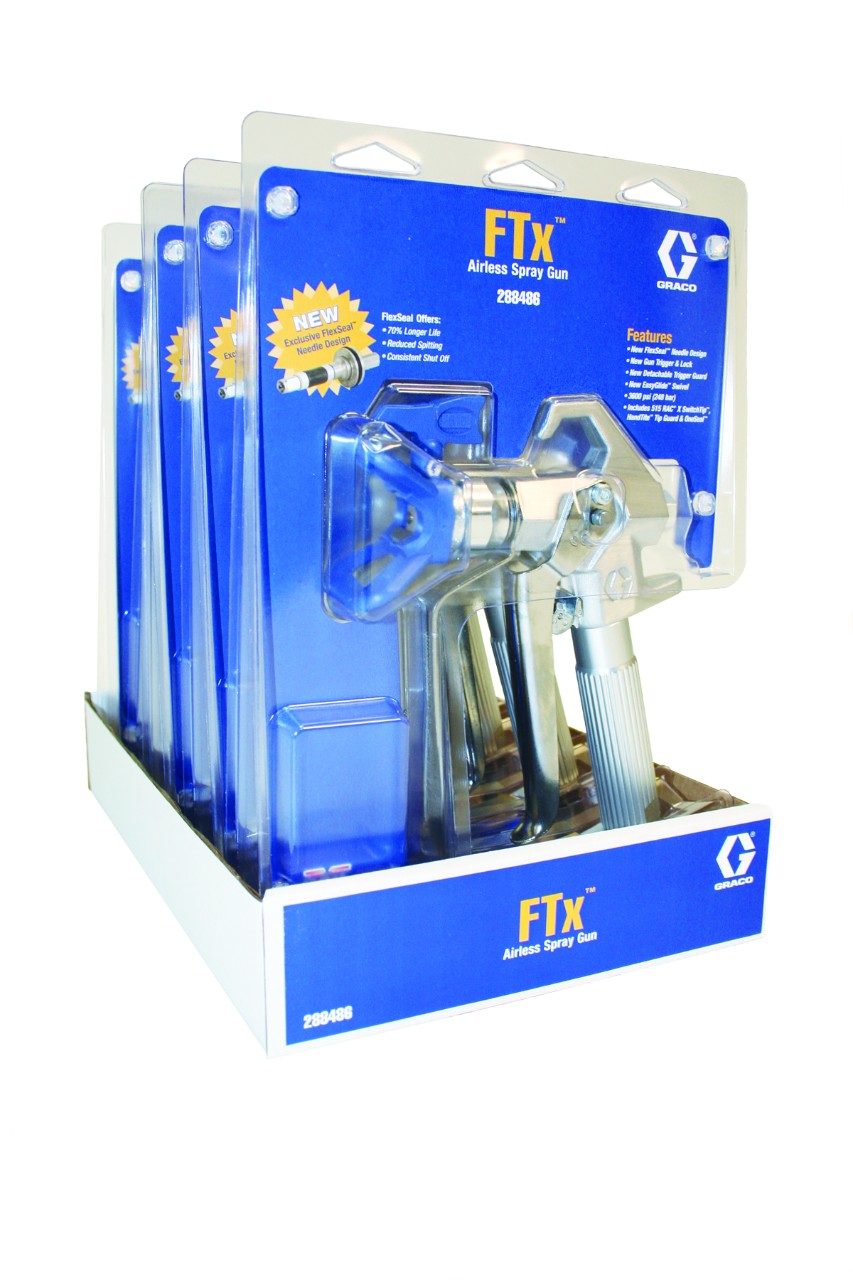 Point of Sale Pack GRACO Spray Gun Airless FTx Gun with RAC X 515 (4-finger) 288430