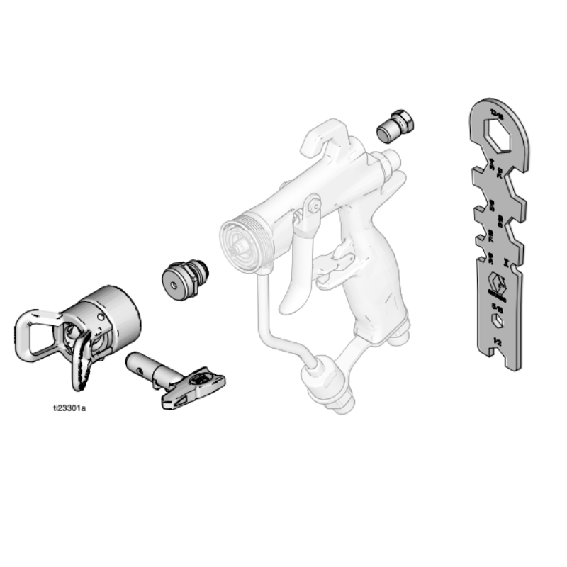 Graco Conversion Kit Flat Tip to Rac X 24U616