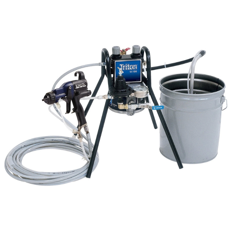 Graco Triton Alum Spray Pail Package Pro Xp40 Electostatic Gun