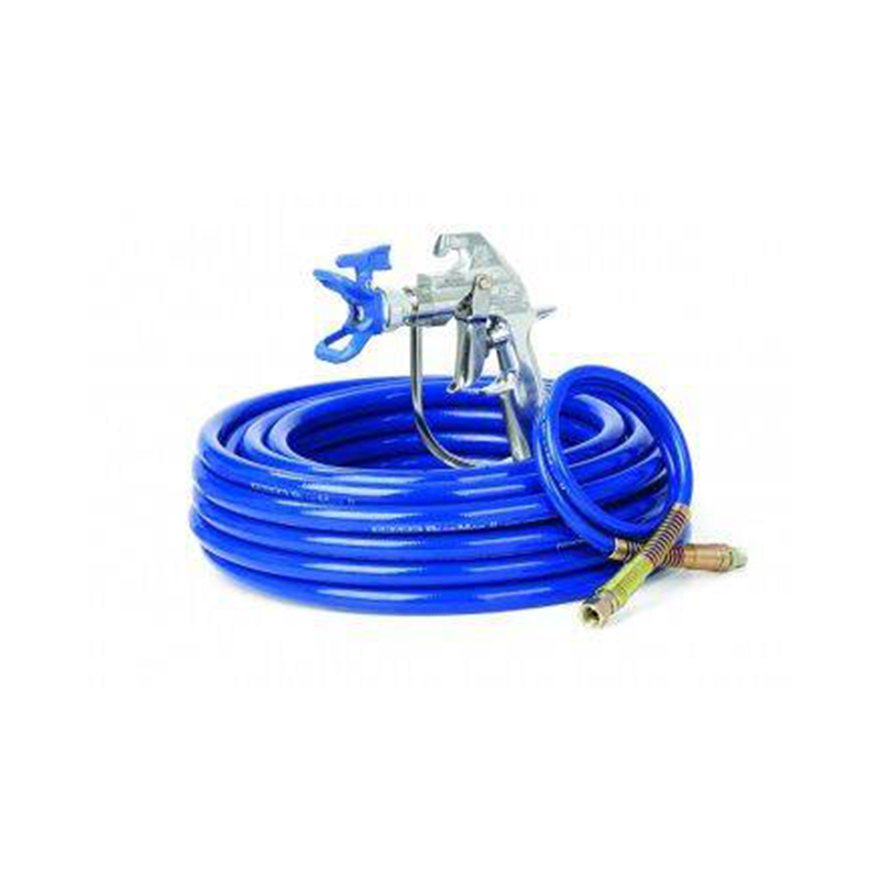 GRACO Spray Gun Airless Silver Plus Gun c/w 9.5 mm x 15 m 3300 psi Hose, RAC X 517 HandTite Guard, 0.9 m Whip Hose 287042