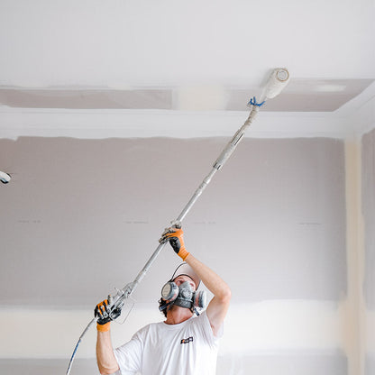 Graco JetRoller Spraying a Ceiling from GO Industrial