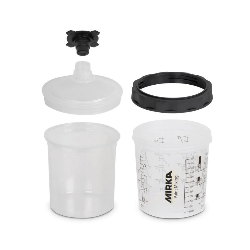 Mirka Paint Cup System with 125µm Filter Lid