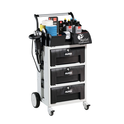 Rupes Carrier System – Polishing Trolley With 3 Drawers