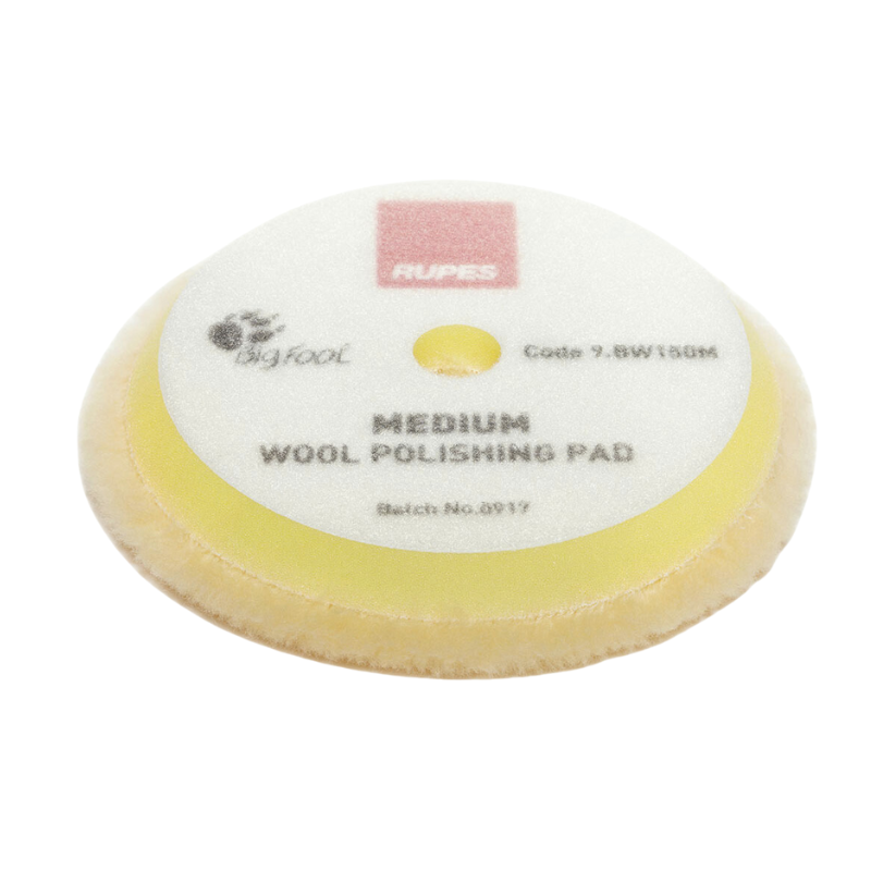 Rupes Medium Wool Polishing Pads For Random Orbital 9.BW150M/1