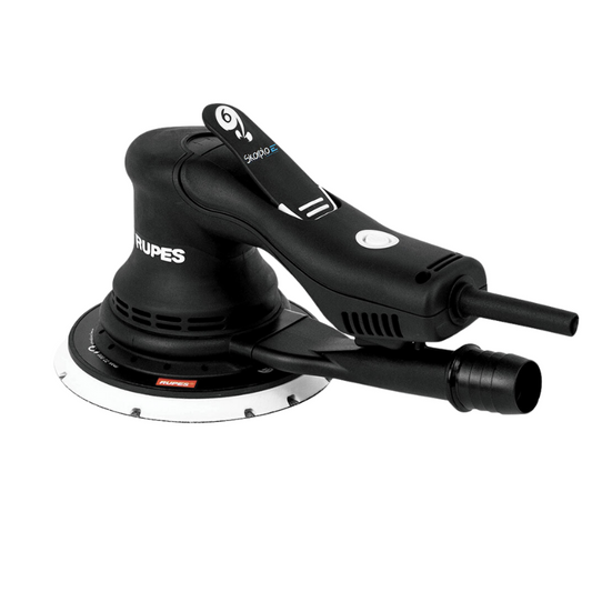 Rupes SKORPIO E2 Random Orbital Brushless Palm Sander Central Vacuum (orb. 6mm) ø 150mm velcro 9mt cable