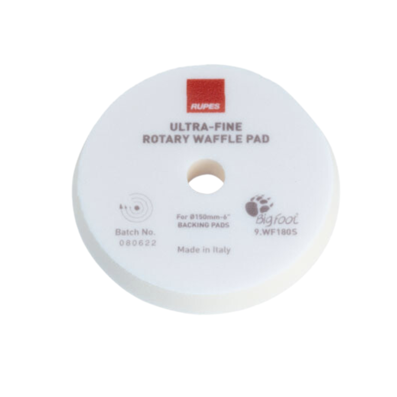 Rupes Waffle Ultra - Fine Polishing Foam Pad For Rotary Polishers