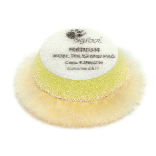 WOOL PAD MED YELLOW 30/45MM 4PK